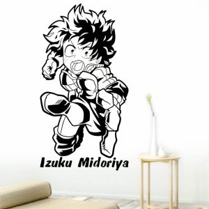 sticker mural my hero academia izuku midoriya