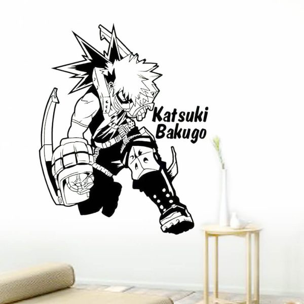 sticker mural my hero academia katsuki bakugo