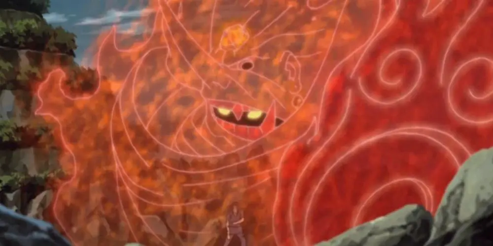 Le Susanoo d'Itachi en action dans Naruto.