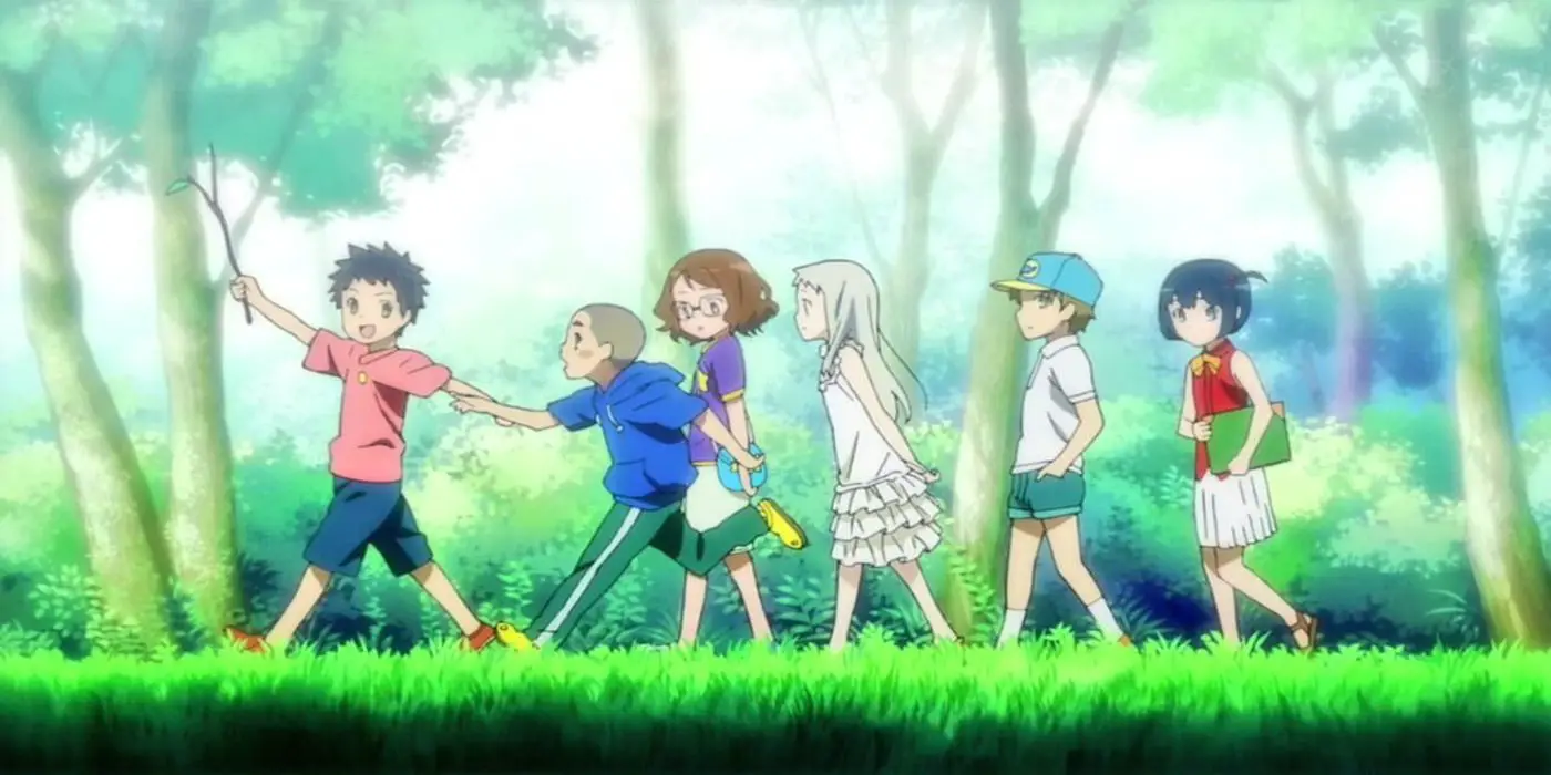 Les Super Peace Busters dans Anohana : The Flower We Saw That Day.